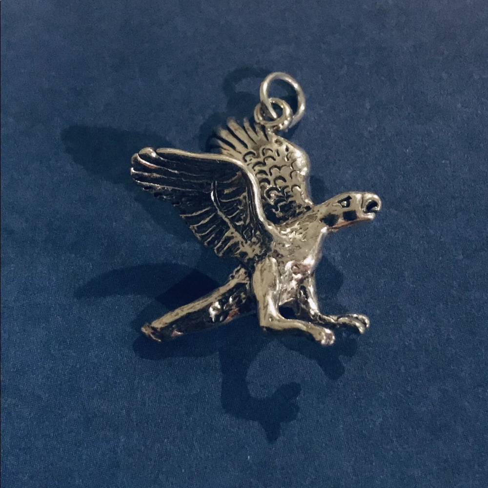 3 Sterling Silver 3D Eagle, Hawk, Falcon, charms